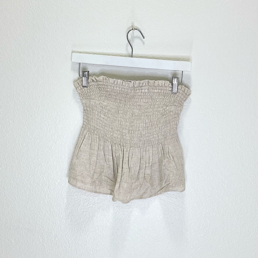 NWT Abercrombie and Fitch Strapless Linen Top